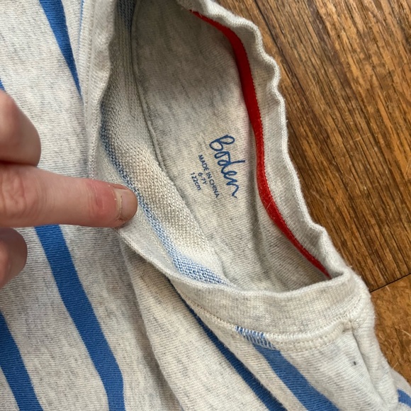 Boden stripe pullover French terry shirt - Picture 2 of 4